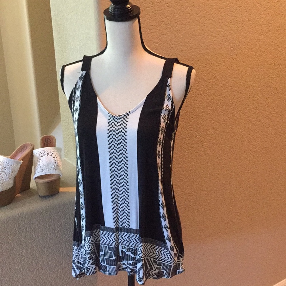 Wide Strap Pleated Back Tank